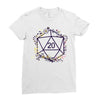 20 Dice Flowers Ladies Fitted T-Shirt