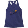 ducks fly together Racerback Tank