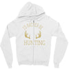 i'd rather be hunting deer antlers ammo hunt gear merica cool Zipper Hoodie