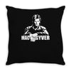 mac gyver schwarz Throw Pillow