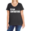 free contraditions Ladies Curvy T-Shirt