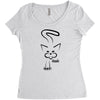 cat Women's Triblend Scoop T-shirt