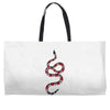 snake red black Weekender Totes