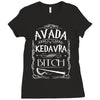 avada kedavra bitch funny hp cool Ladies Fitted T-Shirt