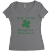 irish today hungover tomorrow Women's Triblend Scoop T-shirt