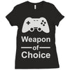 weapon of choice, gaming Ladies Fitted T-Shirt
