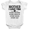 I Love You Mother Baby Bodysuit