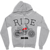 ride and shine Zipper Hoodie