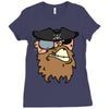 pirates face Ladies Fitted T-Shirt