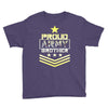military, proud us army brother veteran u Youth Tee