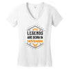 Legends are born in November Women's V-Neck T-Shirt
