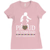 Proud Autism Dad - Autism Awareness Day Ladies Fitted T-Shirt