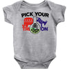 pick your poison Baby Onesie