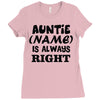 personalised auntie Ladies Fitted T-Shirt