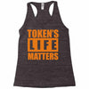 token's life matters Racerback Tank