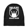 this is my peace sign Baby Beanies