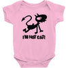 i'm not cat Baby Bodysuit