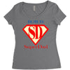 bob is super dad Women's Triblend Scoop T-shirt