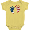 4th of July Baby Foot Baby Bodysuit