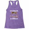 september girl is a perfect combination of princess and warrior Racerback Tank