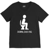 downloading ! funny white sex V-Neck Tee