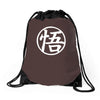 goku uniform logo  japanese anime tv show z gt Drawstring Bags