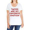 Tacos Are My Favorite Emotion Ladies Curvy T-Shirt