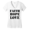 faith hope love Women's V-Neck T-Shirt