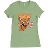 pizzaa monster Ladies Fitted T-Shirt