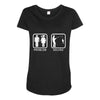 fishing   problem solved mens funny Maternity Scoop Neck T-shirt