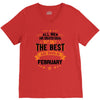 All Men Created Equal But The Best Born In February V-Neck Tee