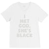 i met god she's V-Neck Tee