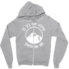 if it's too steep you're too old Zipper Hoodie