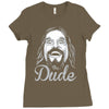 the dude, Ladies Fitted T-Shirt