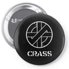 crass anarcho punk rock Pin-back button