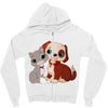 nice cat and dog Zipper Hoodie