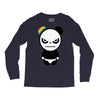 angry panda rainbow Long Sleeve Shirts