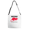 nutria its whats for dinner Adjustable Strap Totes