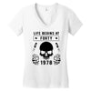 Life Begins at Forty 1978 the Birth of Legends Women's V-Neck T-Shirt