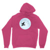 Biker Dinosaur - Dinosaur Riding A Bike To The Moon Unisex Hoodie