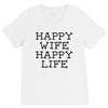 happy wife happy life V-Neck Tee