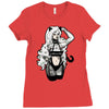 cat woman Ladies Fitted T-Shirt