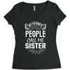My Favorite People Call Me Sister Women's Triblend Scoop T-shirt