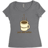 funny retro coffee Women's Triblend Scoop T-shirt
