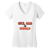 sick sad world Women's V-Neck T-Shirt