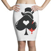 poker hat ace of spades Pencil Skirts