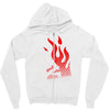 skull &amp; flames Zipper Hoodie