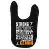 Strong Independent Motivated Gemini Baby Bibs