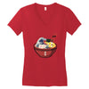 great wave ramen Women's V-Neck T-Shirt