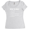 how to golf best trending Women's Triblend Scoop T-shirt